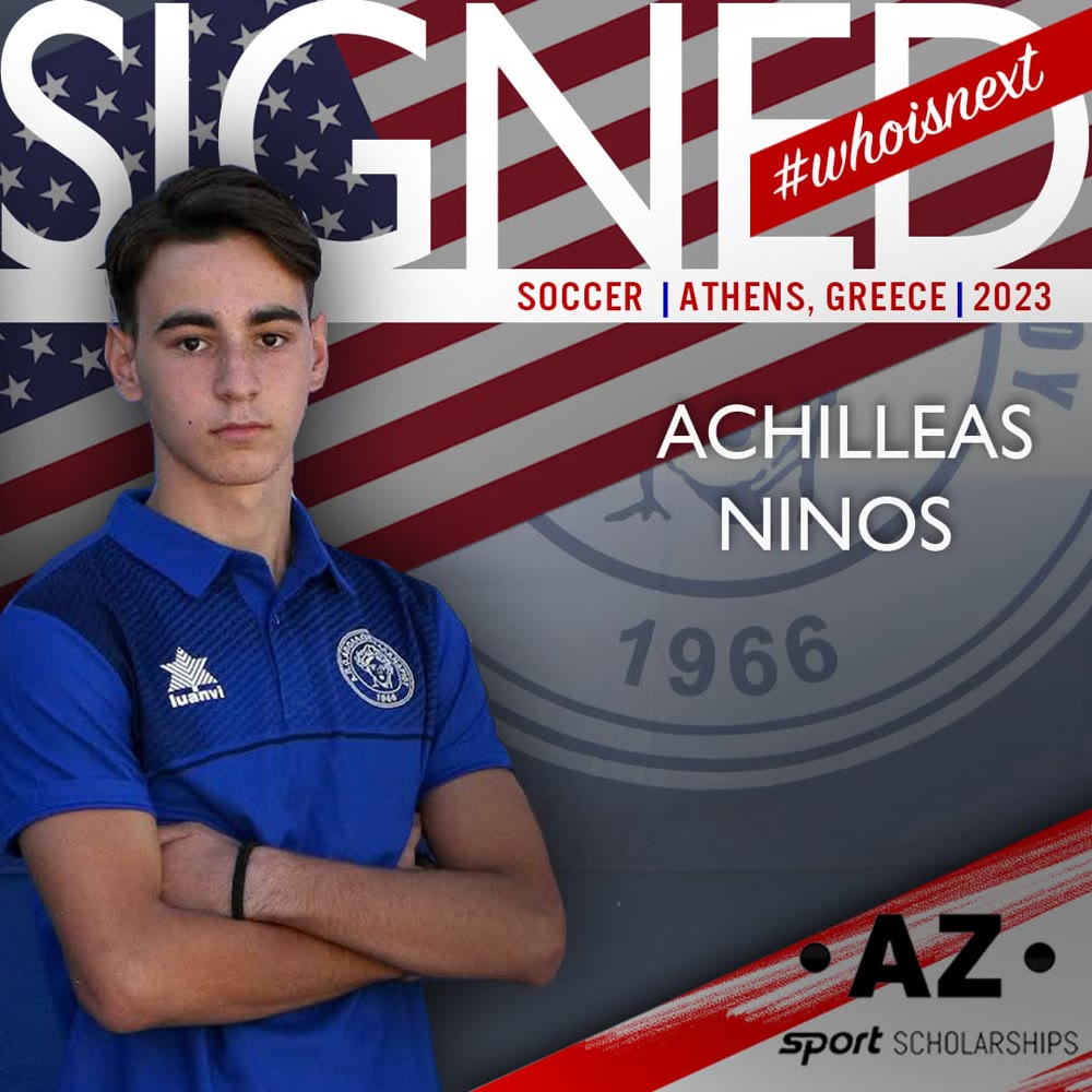 AZ Sport Scholarships — Achilleas Ninos SIGNED
